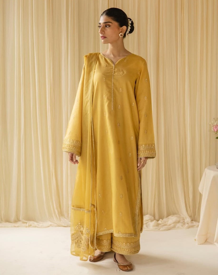 Mehra lawn 3-piece Stiched Eid Arrival