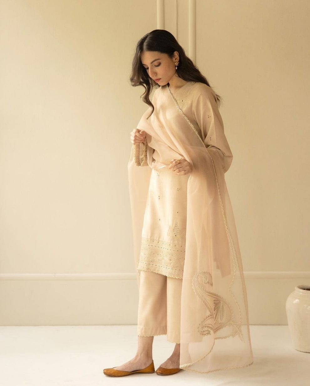 Beige Lawn Stitched 3-Piece Summer Arrival's
