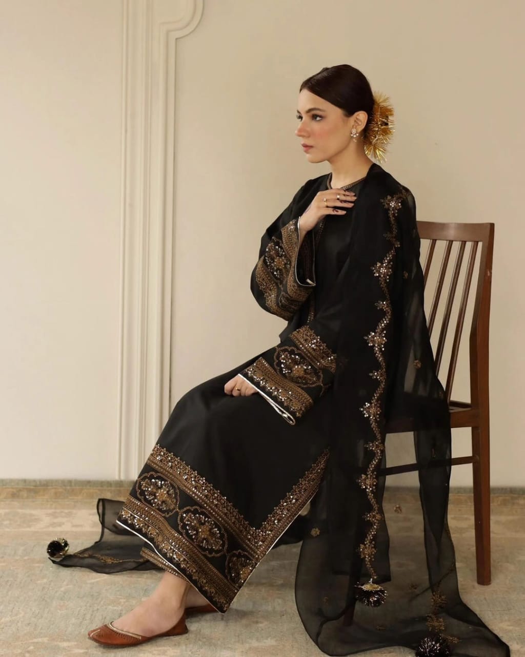 Siyaah 3-piece Stiched Dress