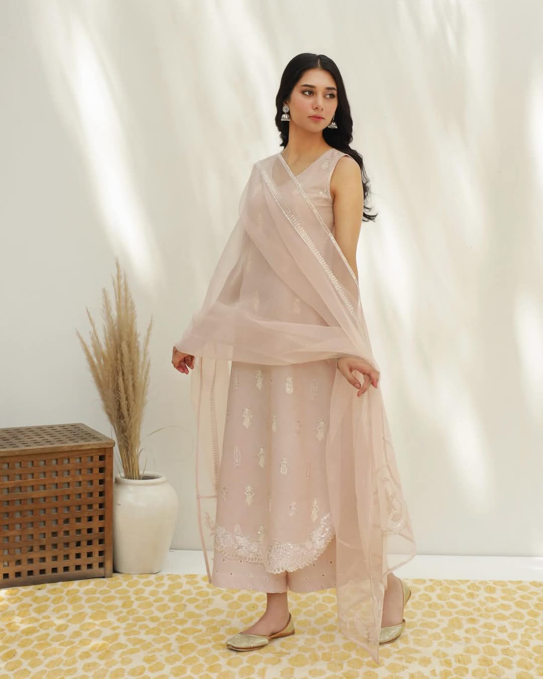 Rang-Saaz Full Sleeves Embroidered 3-piece Stiched Dress