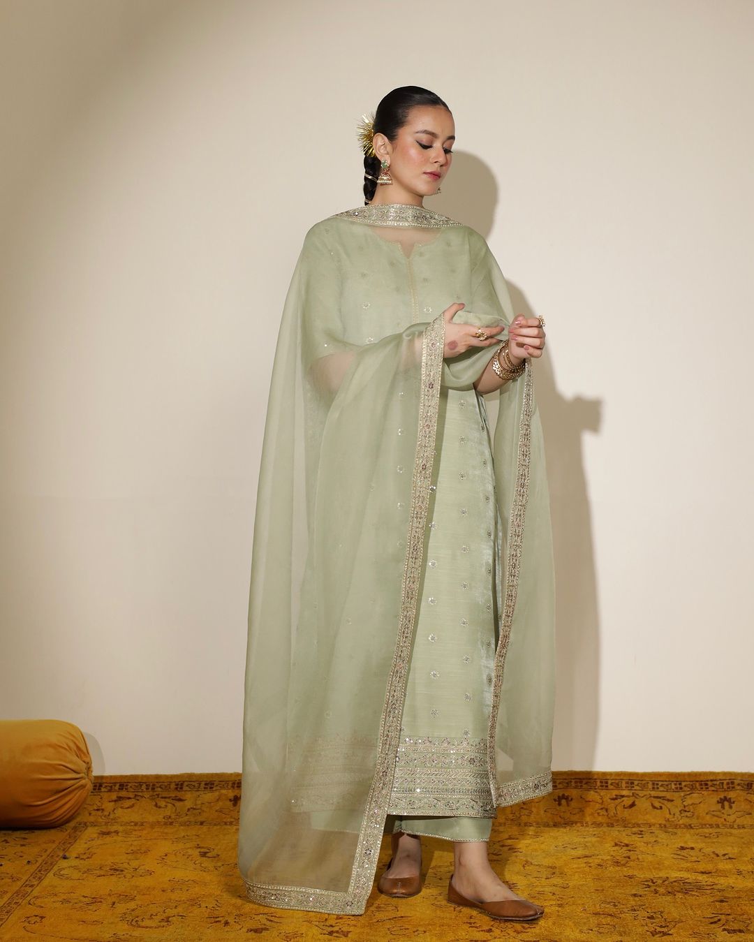 Sea Green Viscose 3-Piece