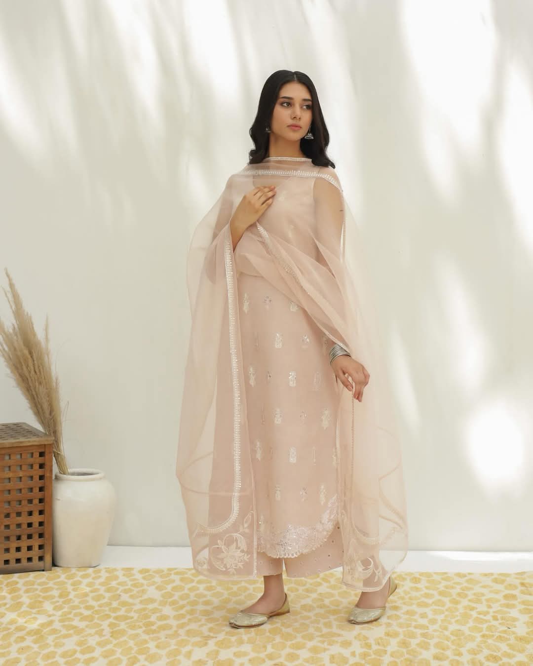Rang-Saaz Full Sleeves Embroidered 3-piece Stiched Dress