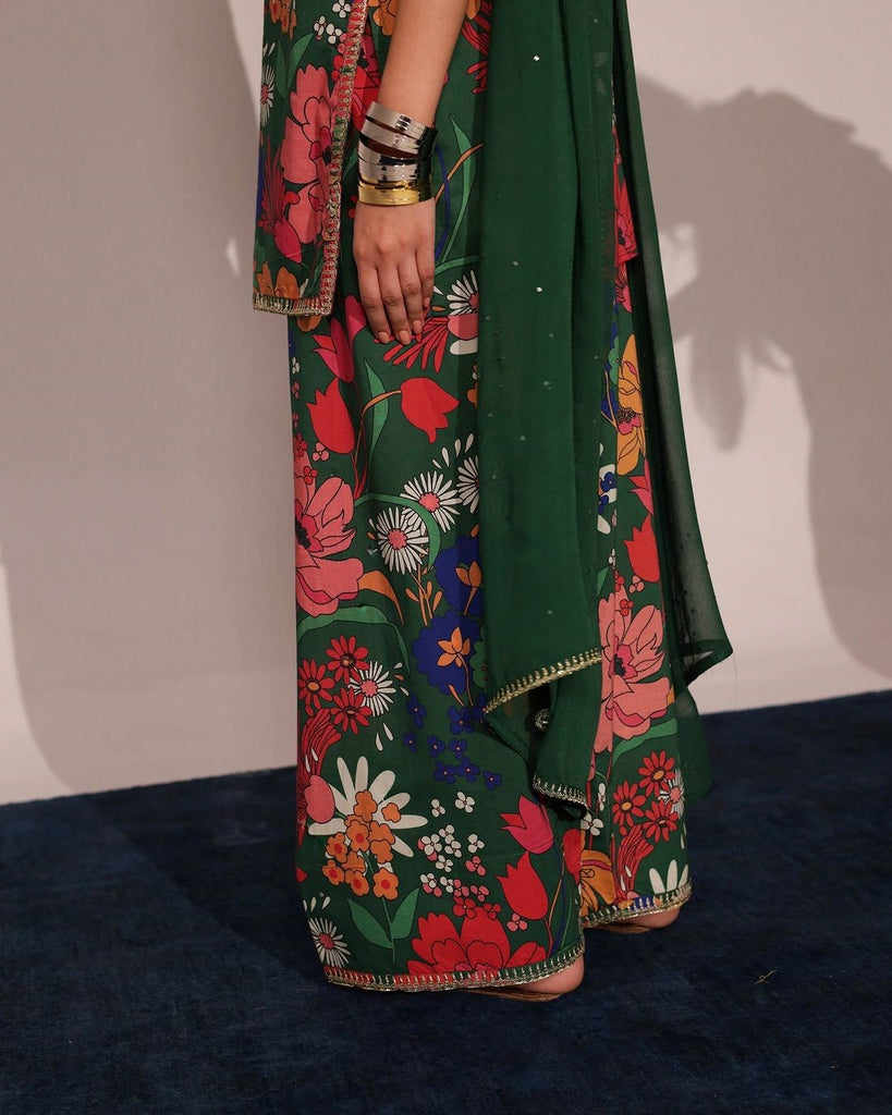 EXOTIC GARDEN | 3-Piece Stitched Suit