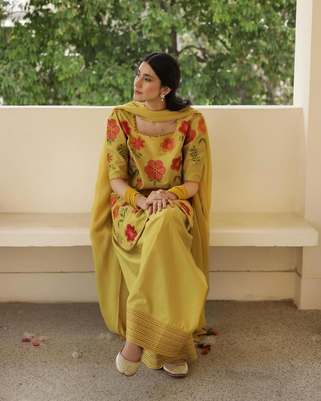 Olive Yellow Outfit Full Sleeve's
